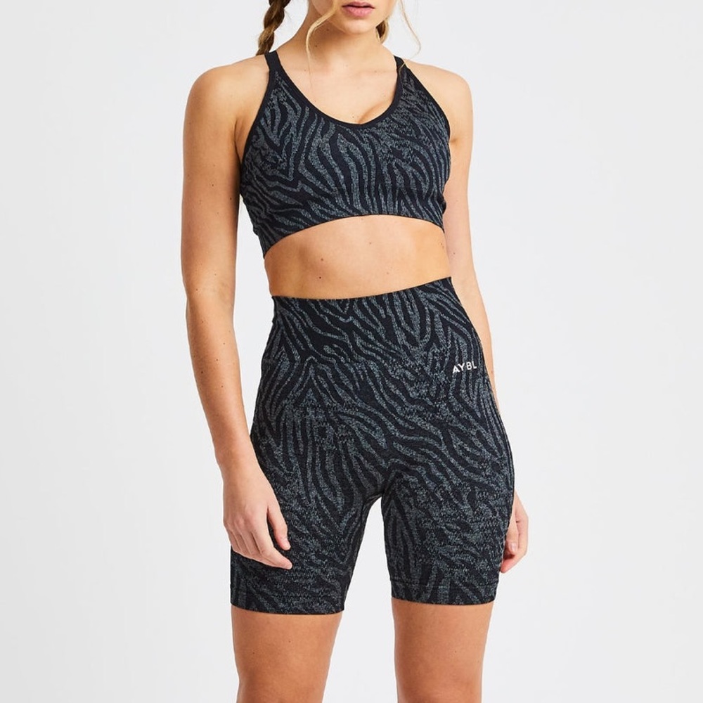 Evolve Animal Seamless Sports Bra and Evolve Animal Seamless Shorts
